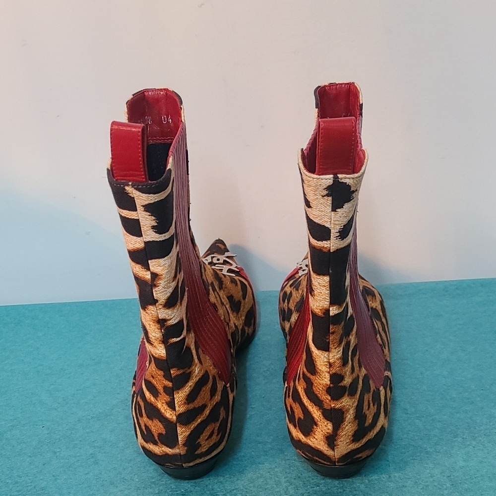 Christian Dior Leopard 🐆 Print Booties European Size 38 - Picture 8 of 14